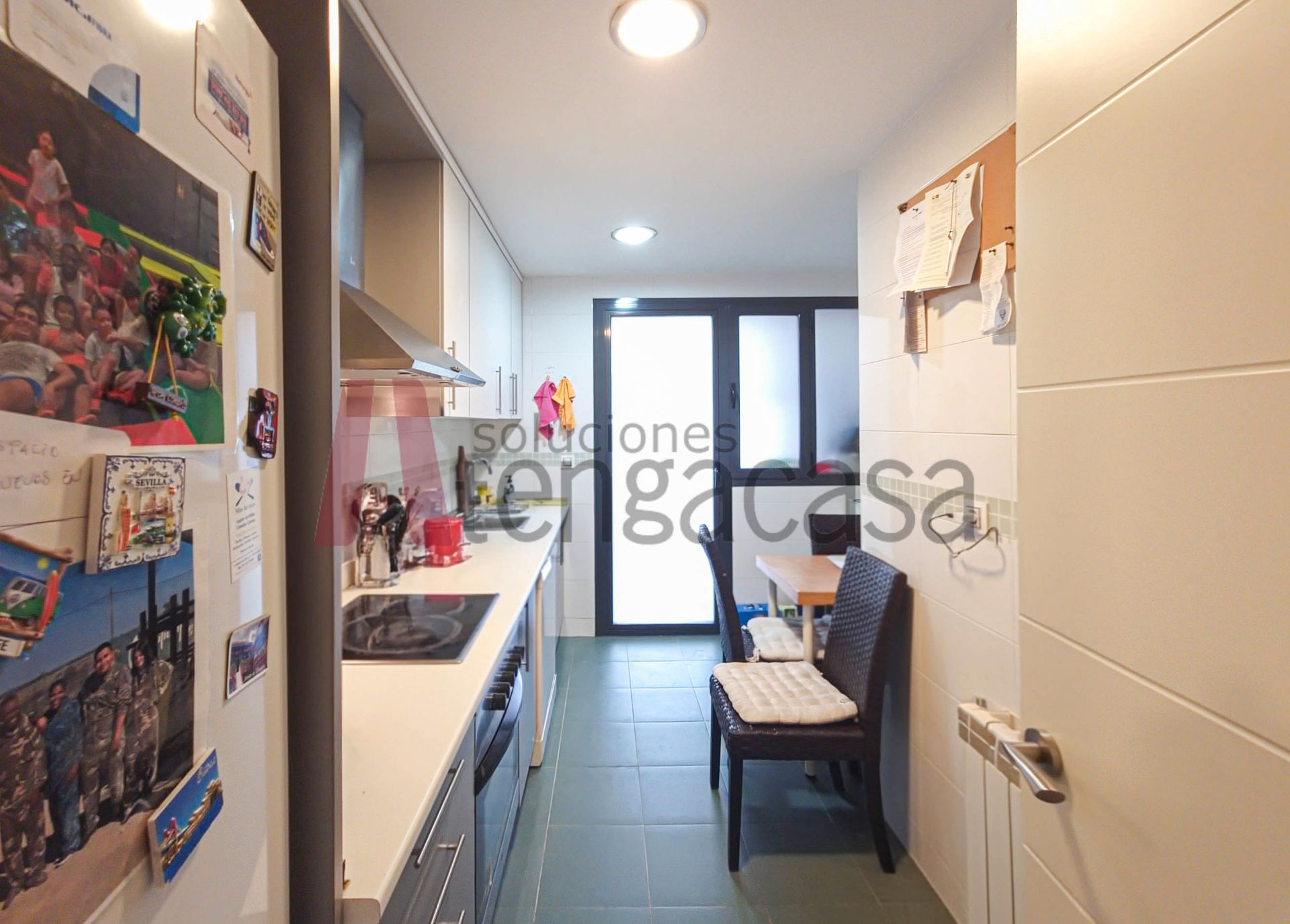 Kitchen of Flat for sale in  Madrid Capital  with Air Conditioner, Heating and Parquet flooring