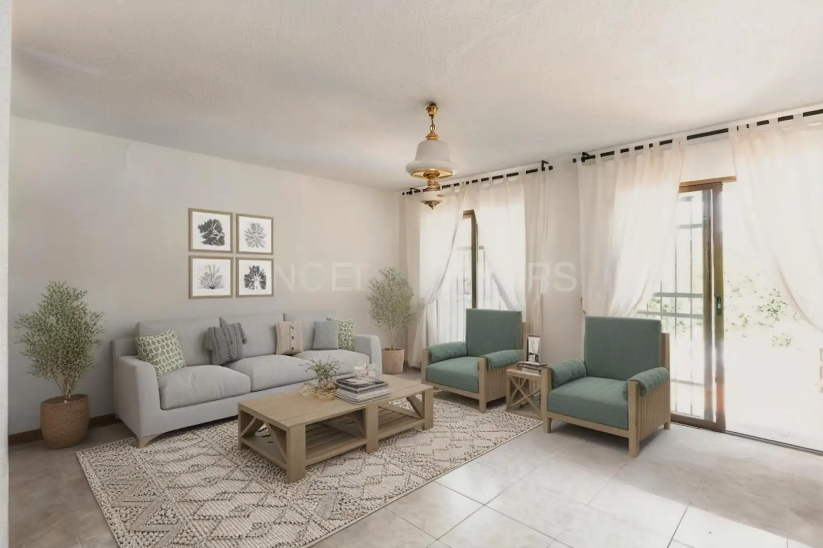 Sala d'estar de Casa o xalet en venda en La Moraleja amb Calefacció, Jardí privat i Terrassa