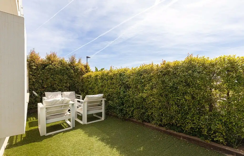 Terraza de Apartamento en venta en Benalmádena con Aire acondicionado, Calefacción y Jardín privado