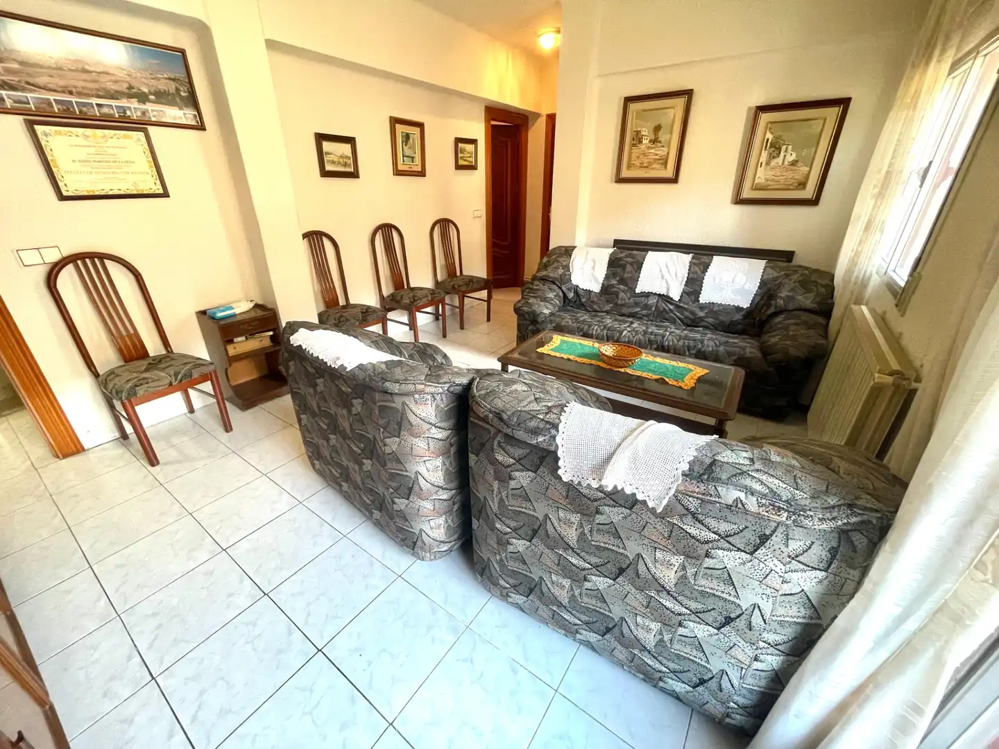 Living room of Flat for sale in Madrid  with Terrace