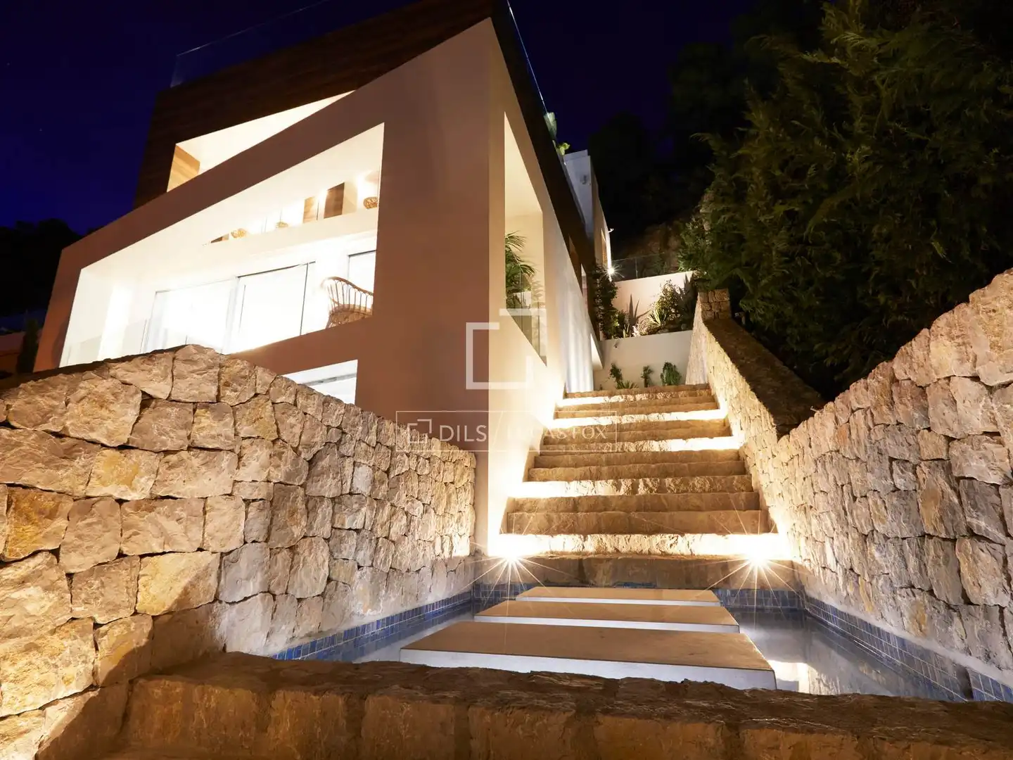 Exterior view of Houses for sale in Santa Eulària des Riu  with Air Conditioner, Heating and Private garden