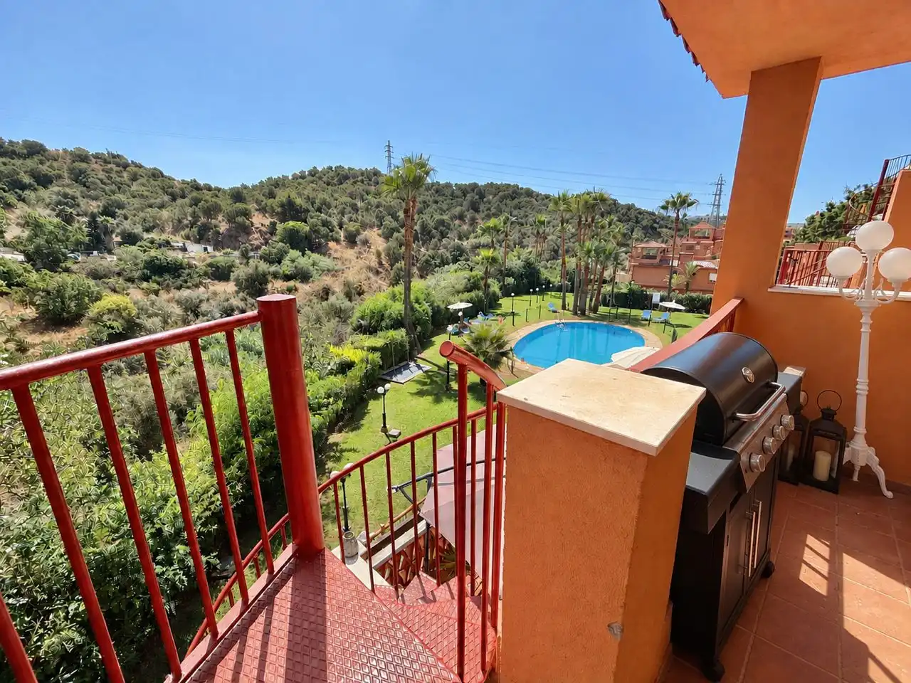 Jardí de Apartament de lloguer en Elviria - Cabopino