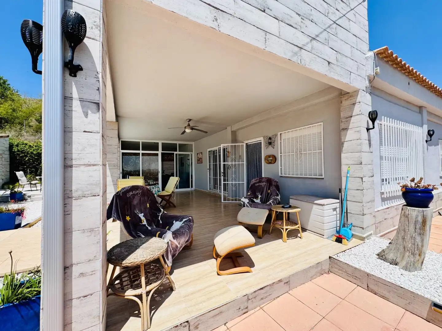 Terrassa de Finca rústica en venda en Aspe amb Jardí privat, Terrassa i Piscina