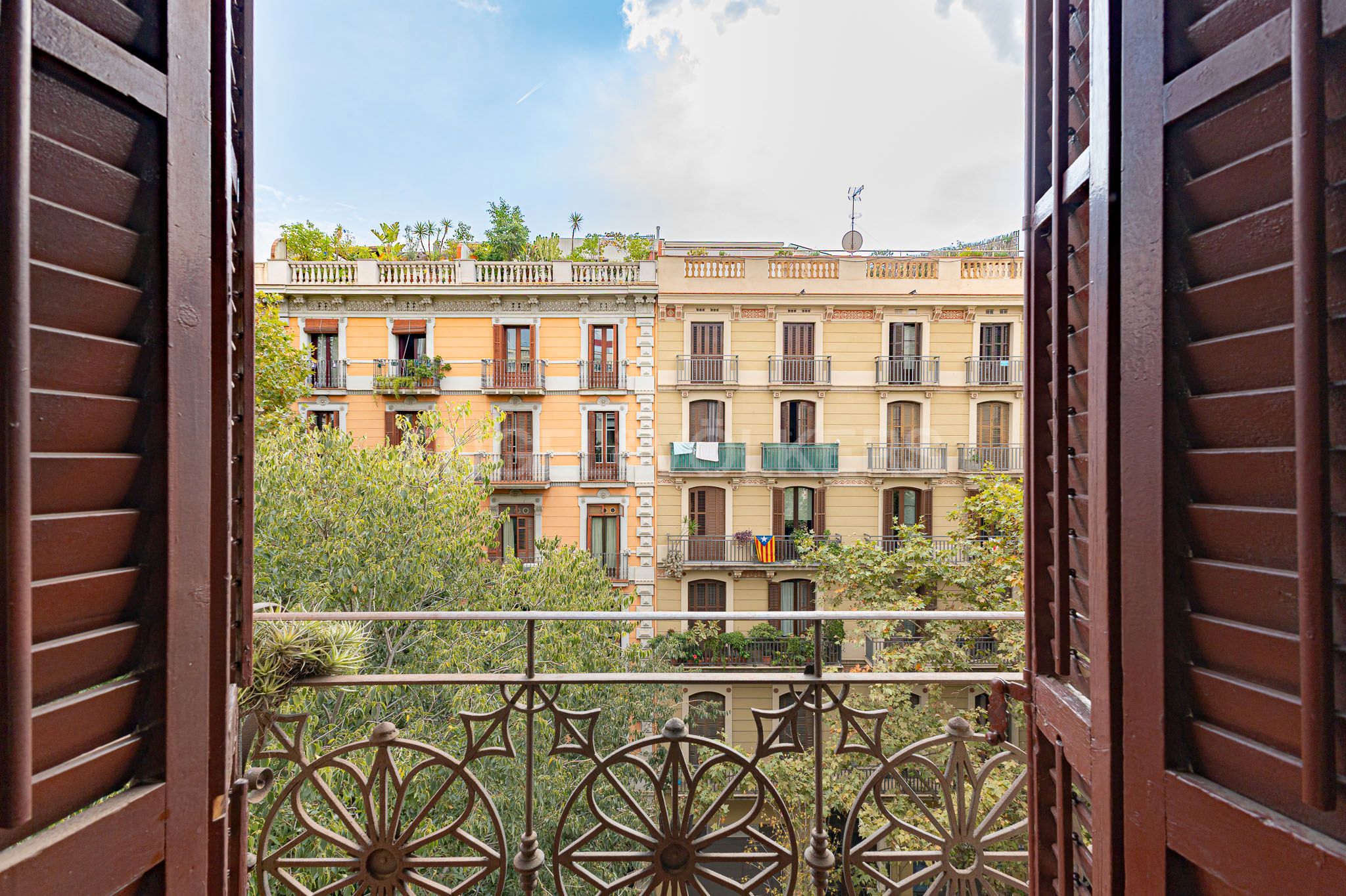 Balcony of Apartment for sale in  Barcelona Capital  with Air Conditioner, Heating and Terrace
