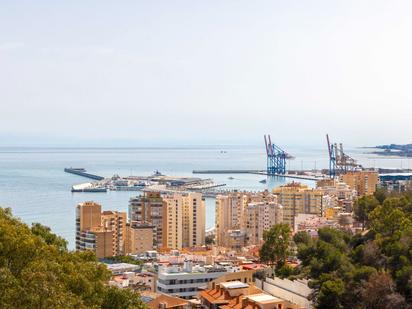 Vista exterior de Pis en venda en Málaga Capital amb Aire condicionat i Jardí privat