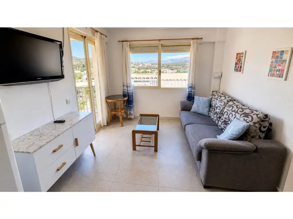 Sala de estar de Apartamento en venta en Calpe / Calp con Jardín privado, Lavadora y Piscina comunitaria