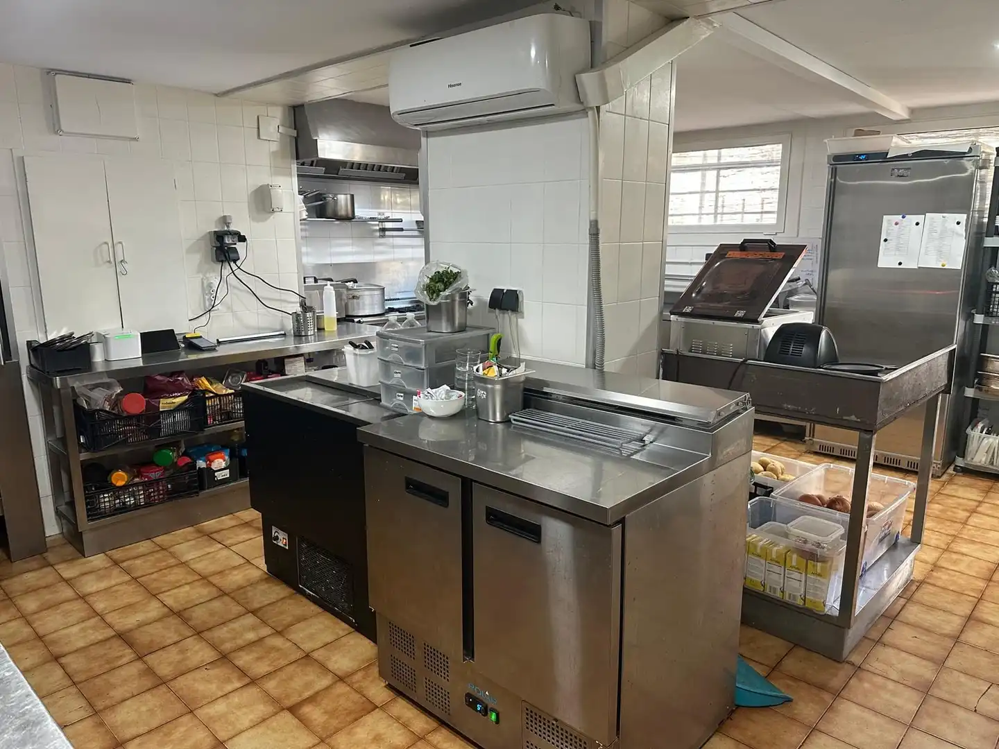Cocina de Local en traspaso en Igualada con Aire acondicionado