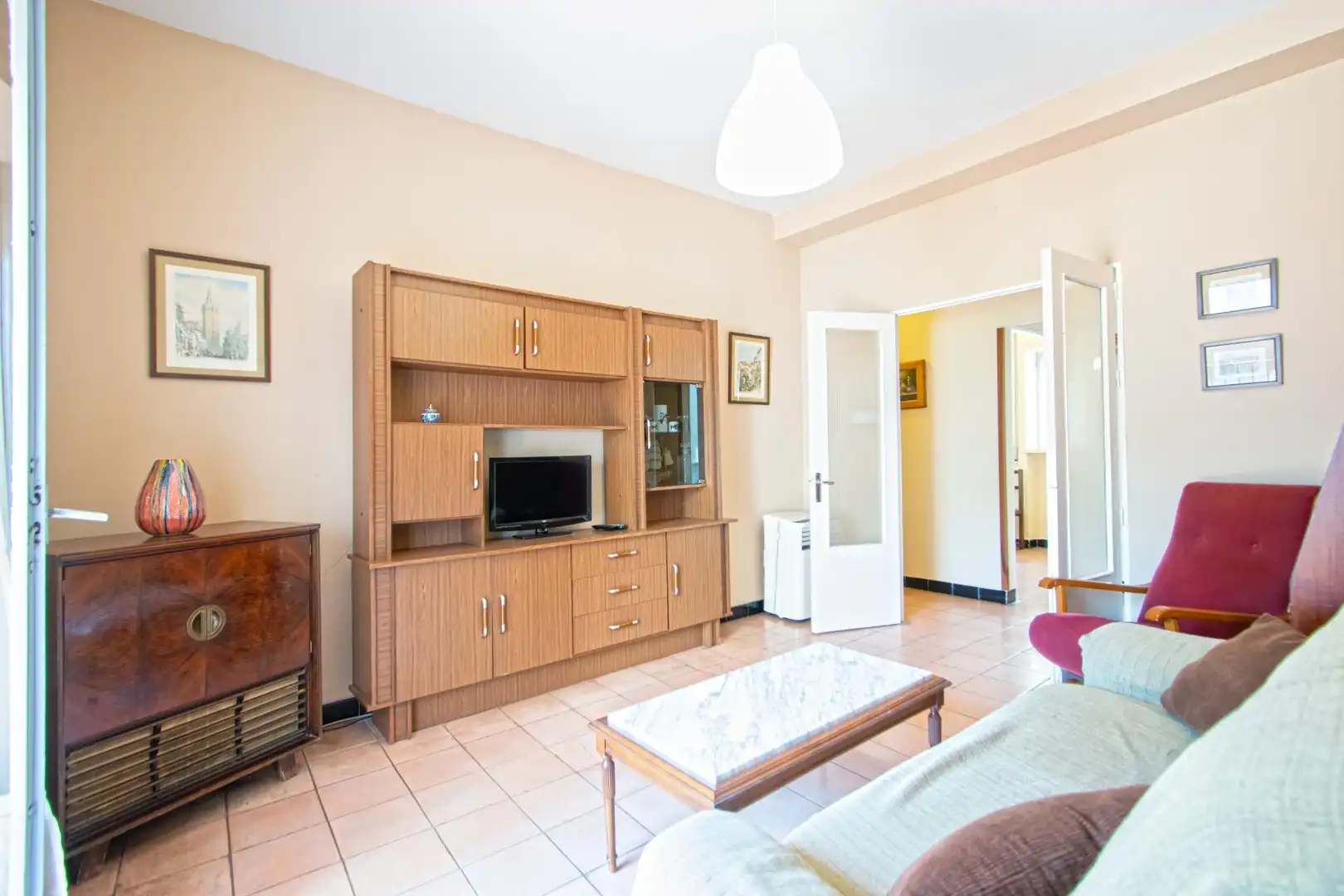 Sala de estar de Piso en venta en Sevilla con Terraza y Amueblado