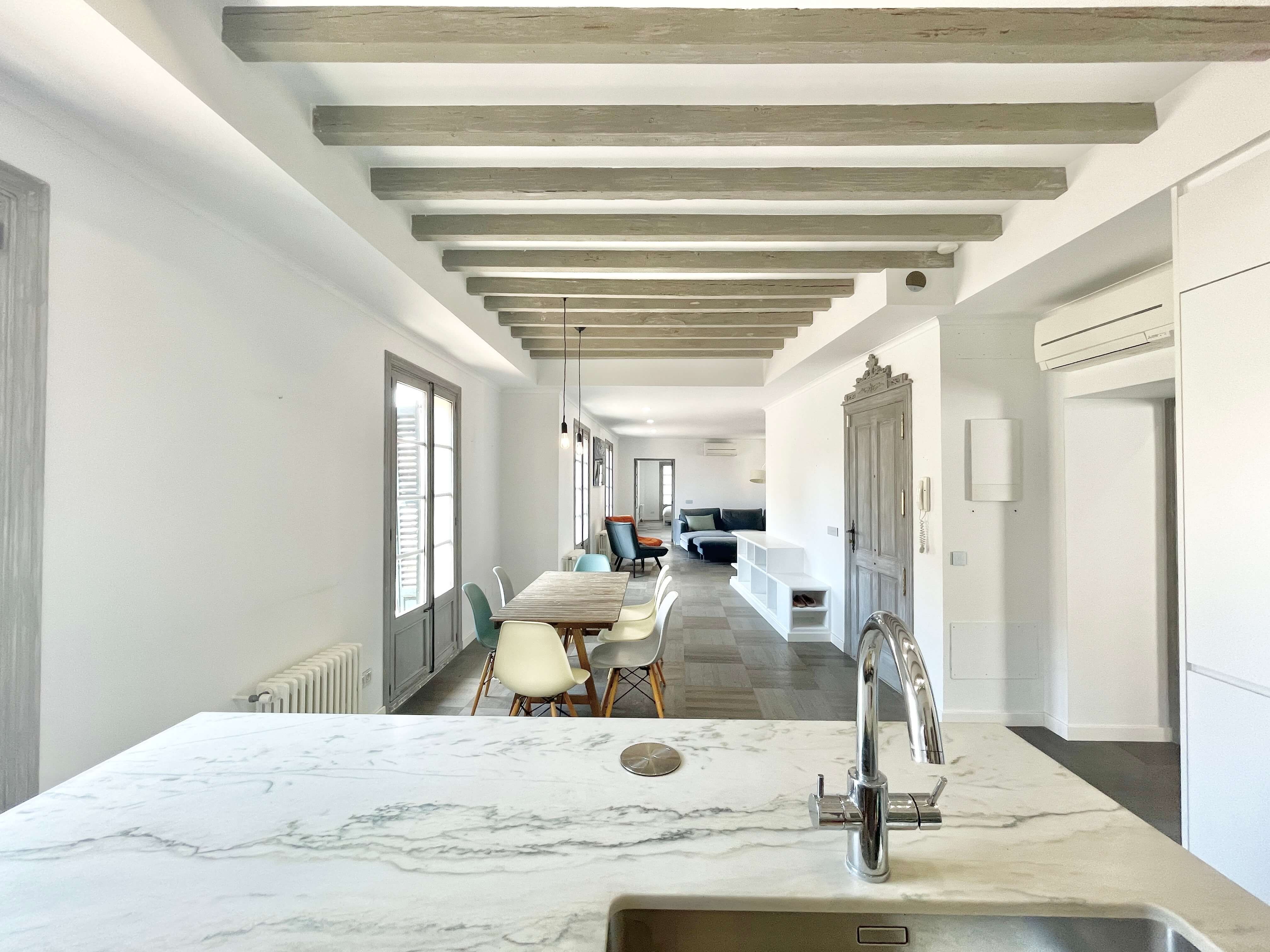 Cocina de Ático de alquiler en  Palma de Mallorca con Aire acondicionado