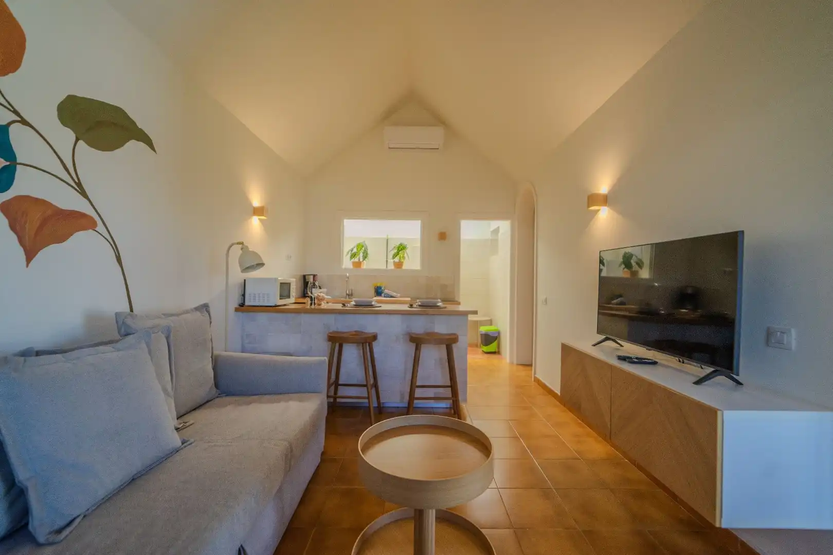 Sala d'estar de Casa o xalet en venda en San Bartolomé de Tirajana amb Aire condicionat, Jardí privat i Terrassa