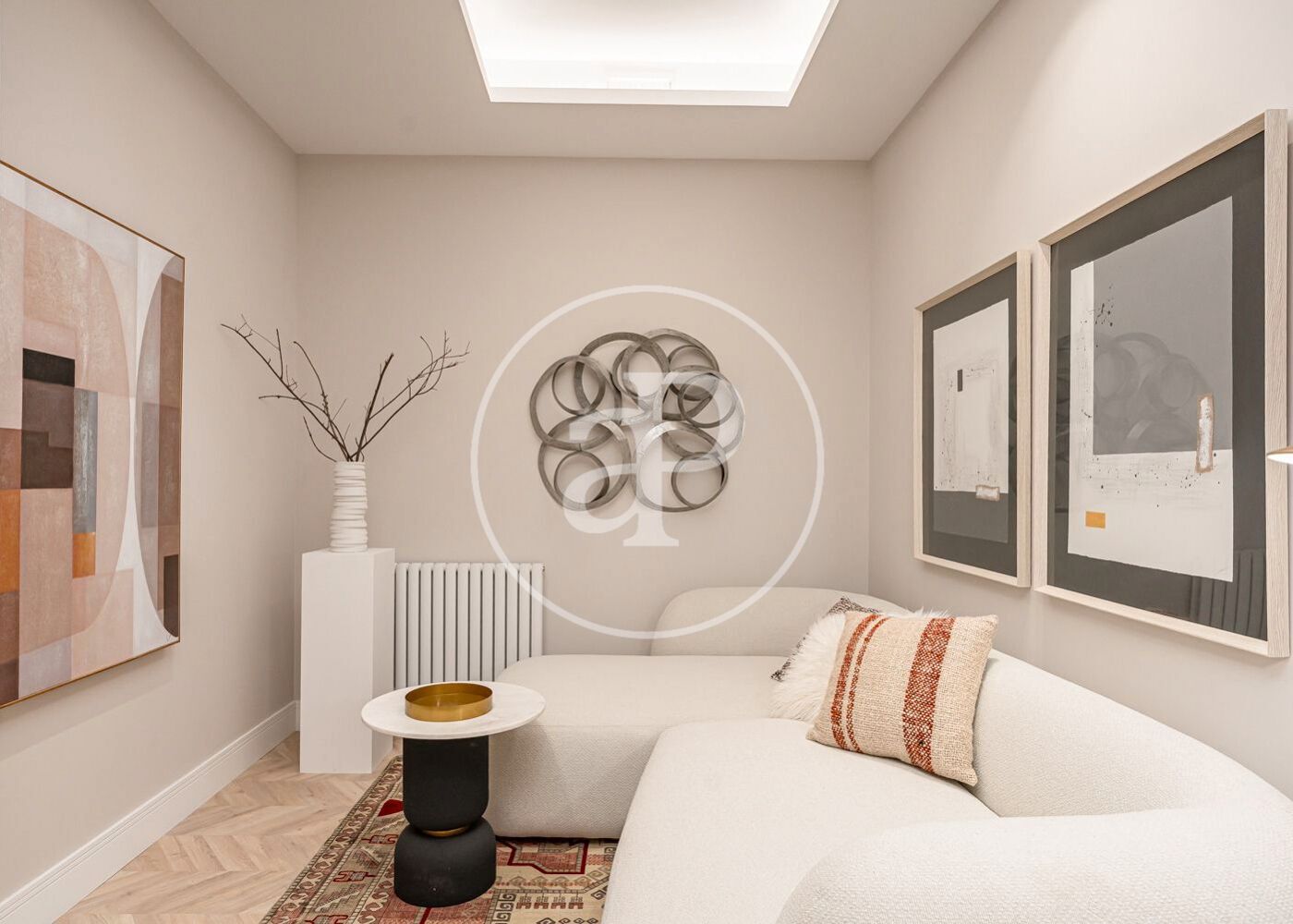 Sala d'estar de Pis en venda en  Madrid Capital amb Aire condicionat i Calefacció