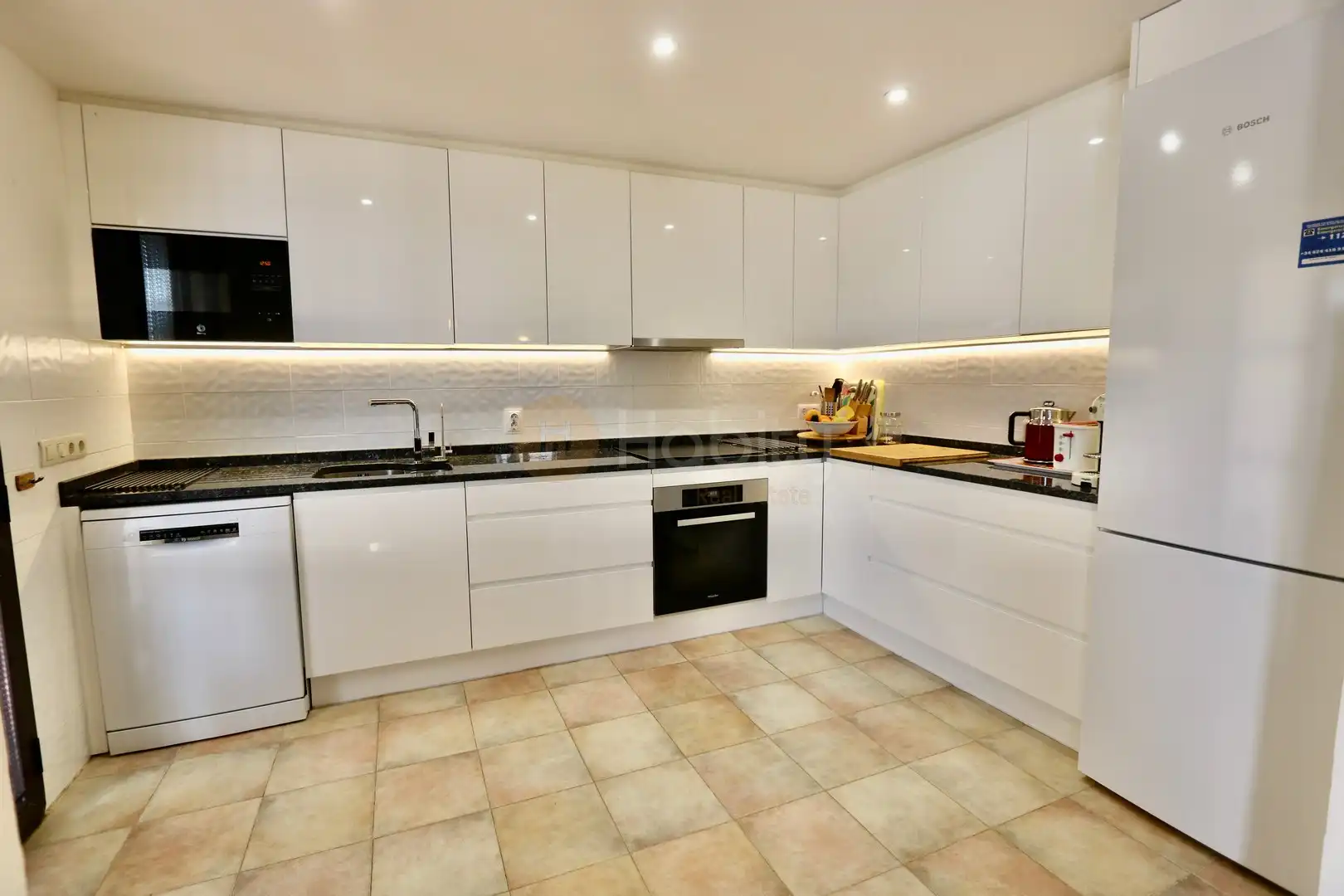 Cocina de Casa o chalet en venta en Fuente Álamo de Murcia con Aire acondicionado, Calefacción y Jardín privado