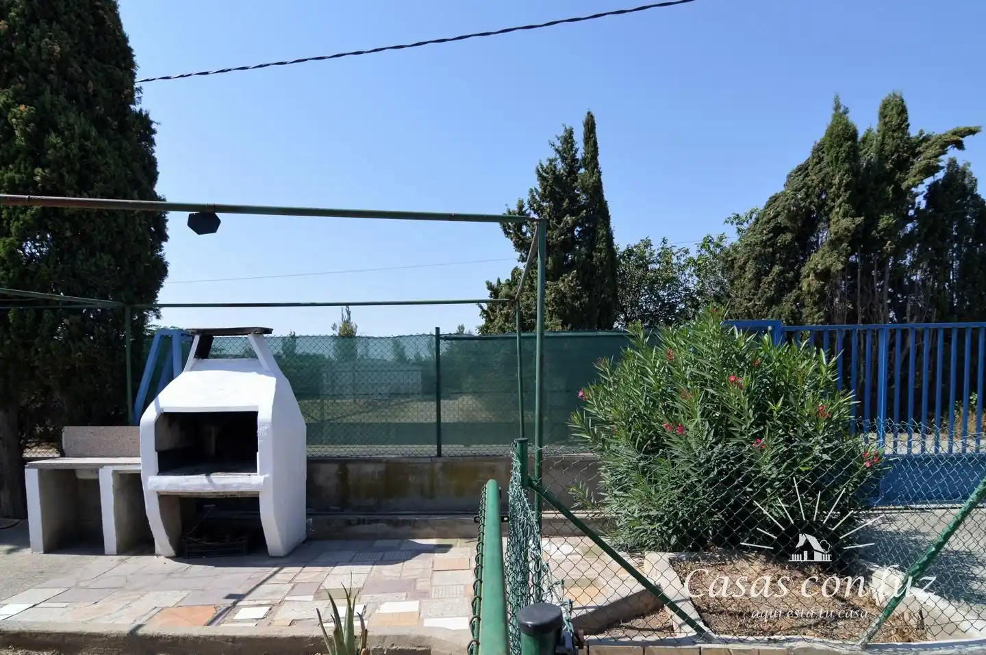 Terraza de Casa o chalet en venta en Zaragoza con Jardín privado, Trastero y Piscina