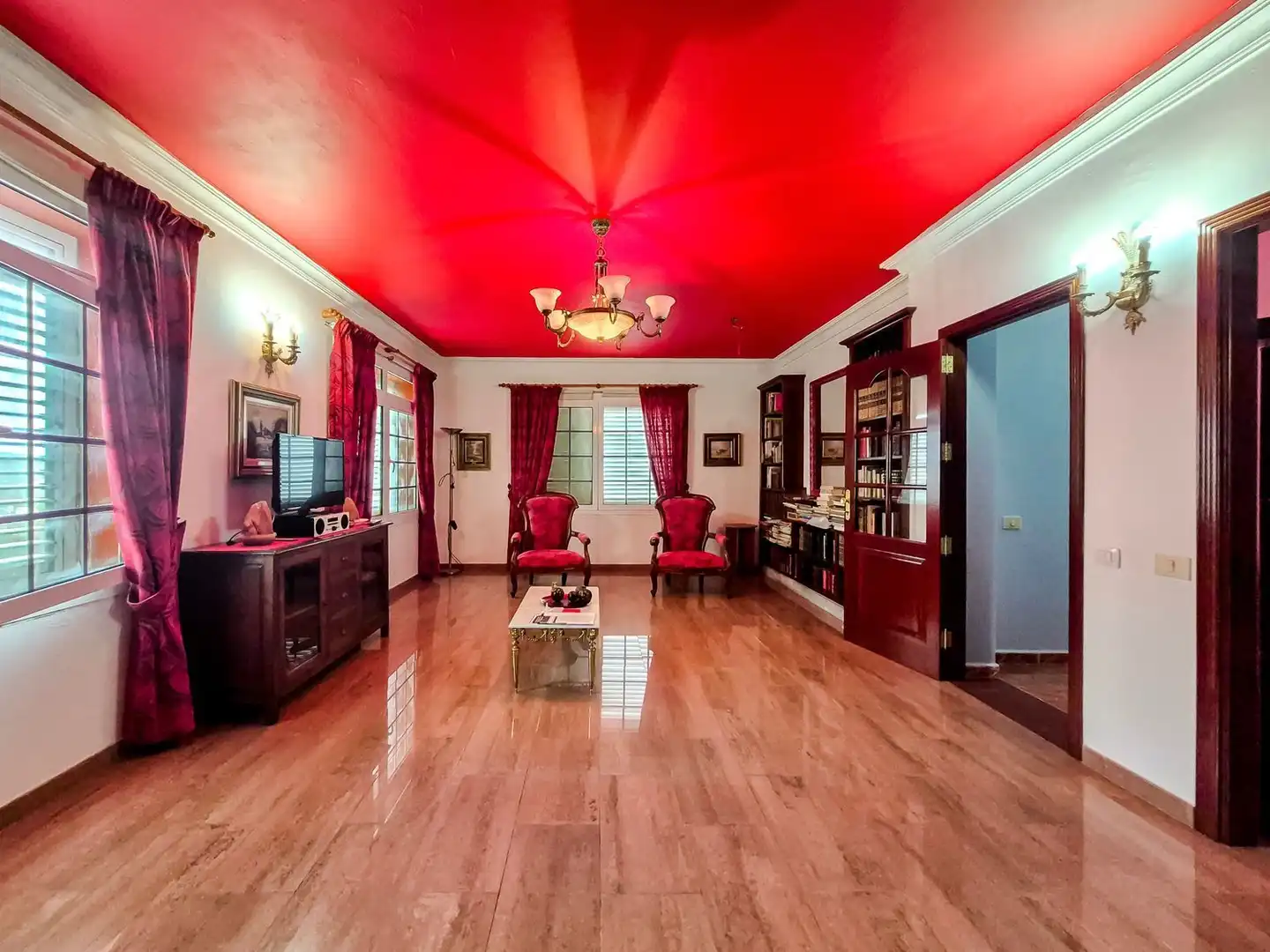 Sala de estar de Casa o chalet en venta en Santa Brígida con Jardín privado, Terraza y Trastero