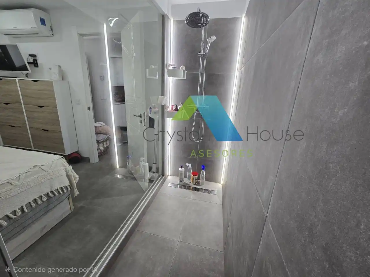 Baño de Piso de alquiler en Málaga con Aire acondicionado, Terraza y Trastero