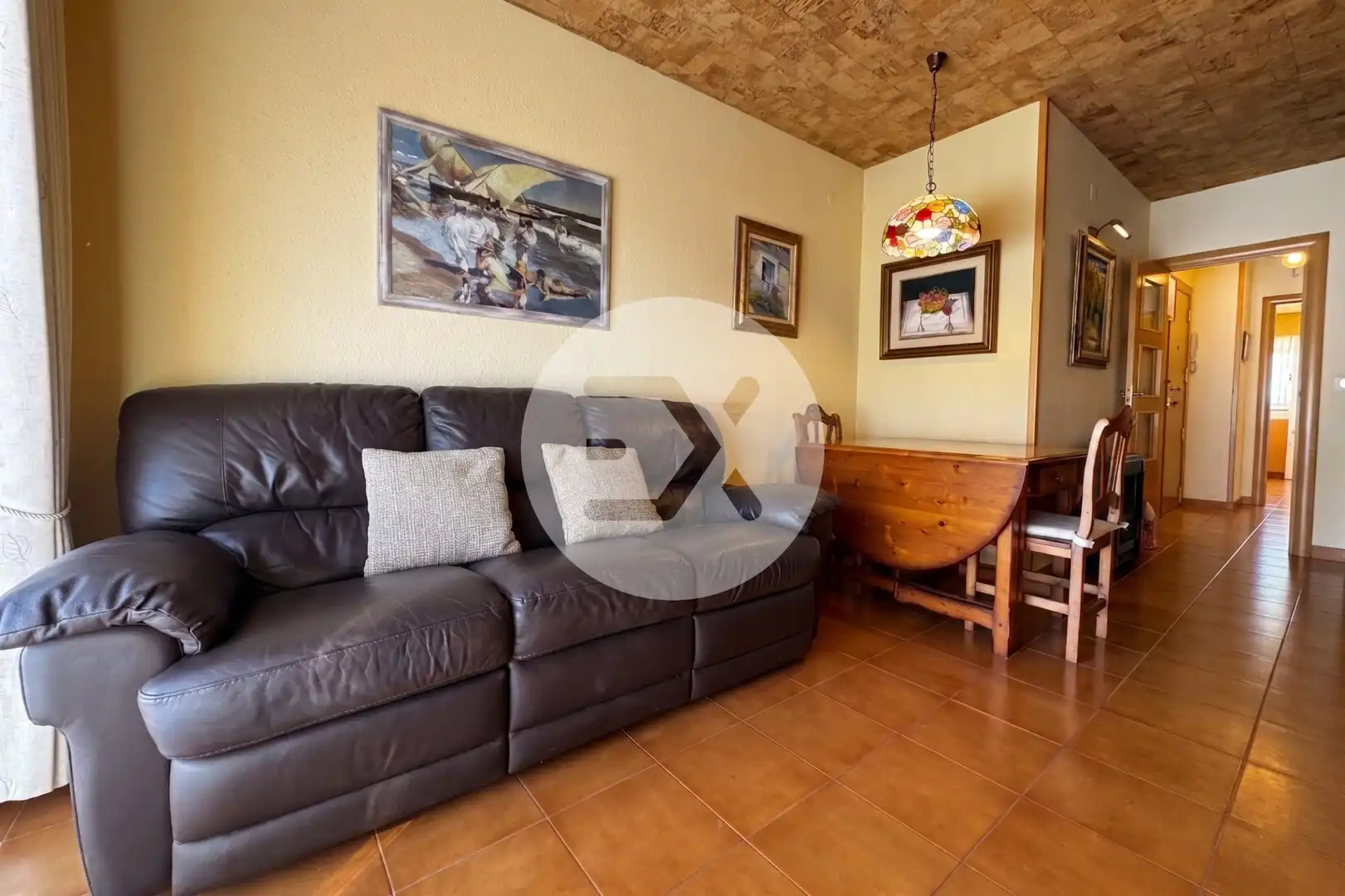 Living room of Flat for sale in Castelldefels  with Air Conditioner, Terrace and Community pool