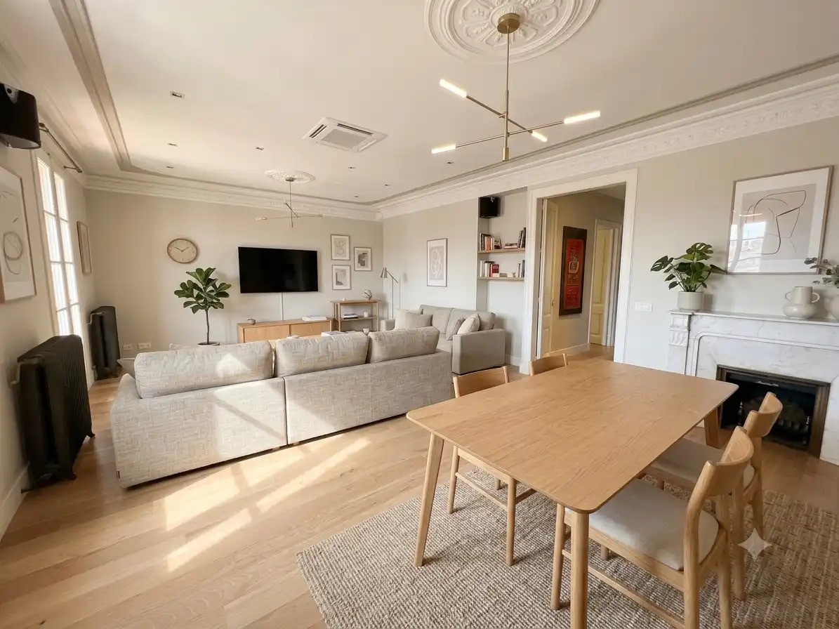 Living room of Flat for sale in Barcelona  with Heating, Balcony and Alarm