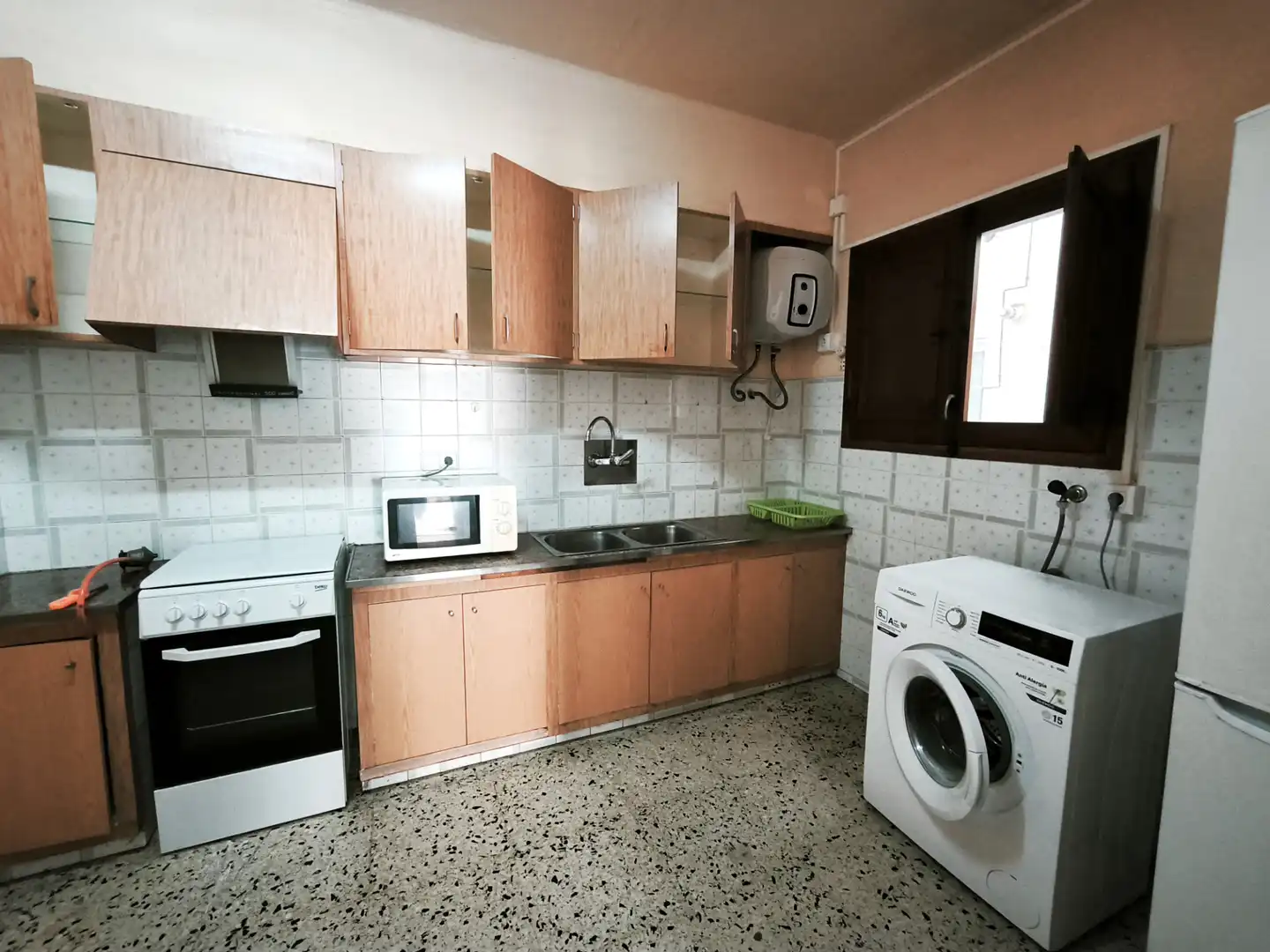Cocina de Piso en venta en L'Aldea con Aire acondicionado, Trastero y Amueblado