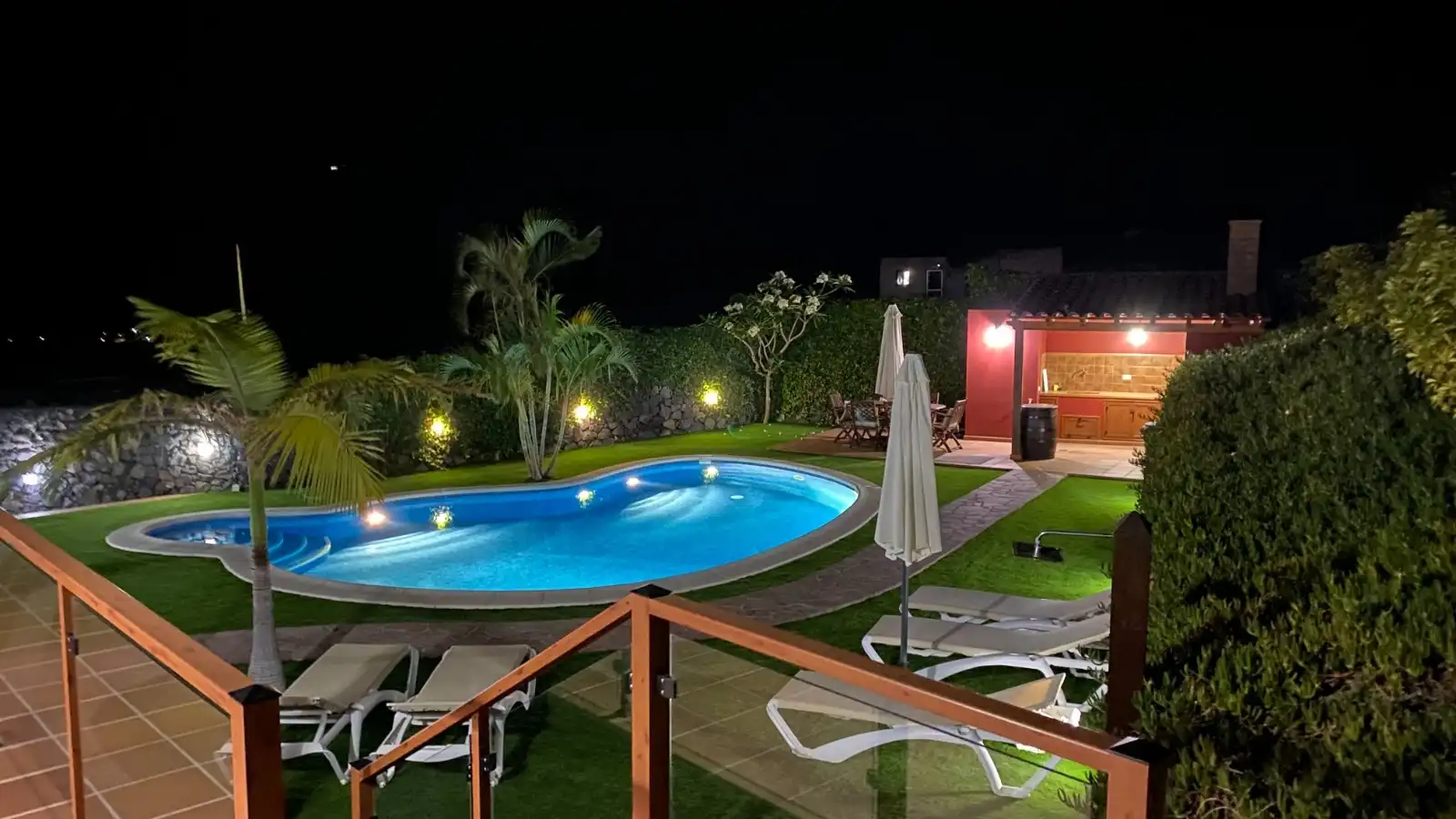 Swimming pool of Houses for sale in Frontera  with Air Conditioner, Parquet flooring and Terrace