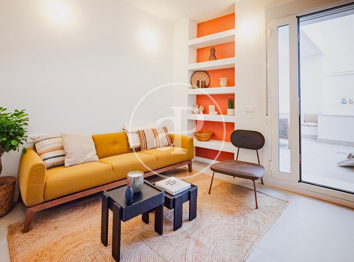 Living room of Flat for sale in  Valencia Capital  with Air Conditioner, Heating and Terrace