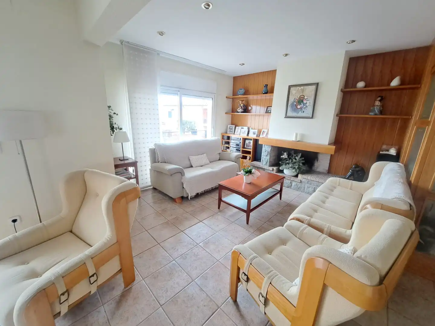 Sala d'estar de Casa o xalet en venda en Breda amb Calefacció, Jardí privat i Terrassa