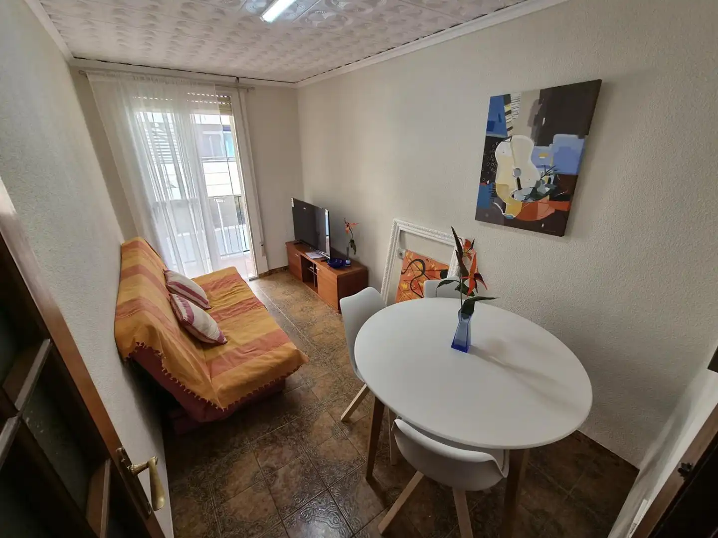 Living room of Flat for rent in Castellón de la Plana / Castelló de la Plana  with Furnished and Balcony