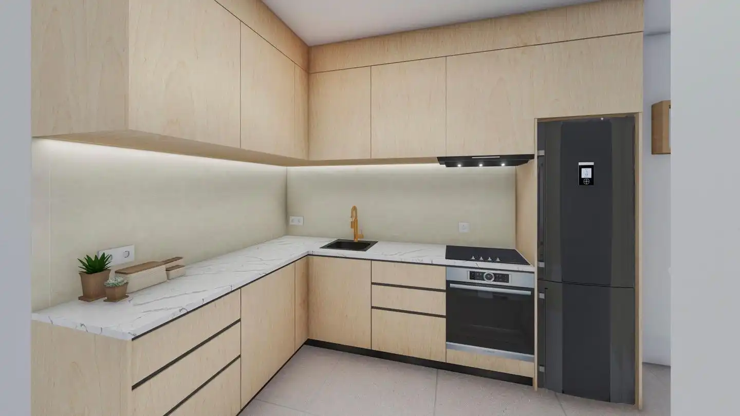 Kitchen of Flat for sale in Sevilla  with Air Conditioner, Heating and Balcony