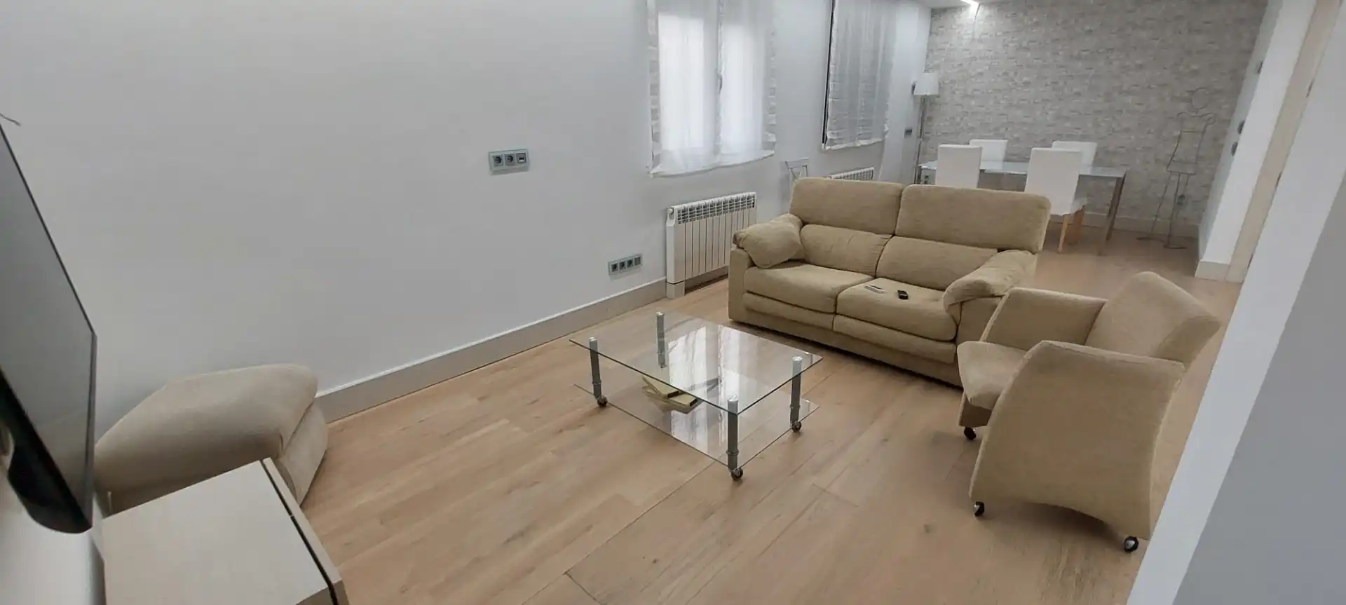 Sala d'estar de Apartament de lloguer en Murcia amb Aire condicionat, Calefacció i Moblat