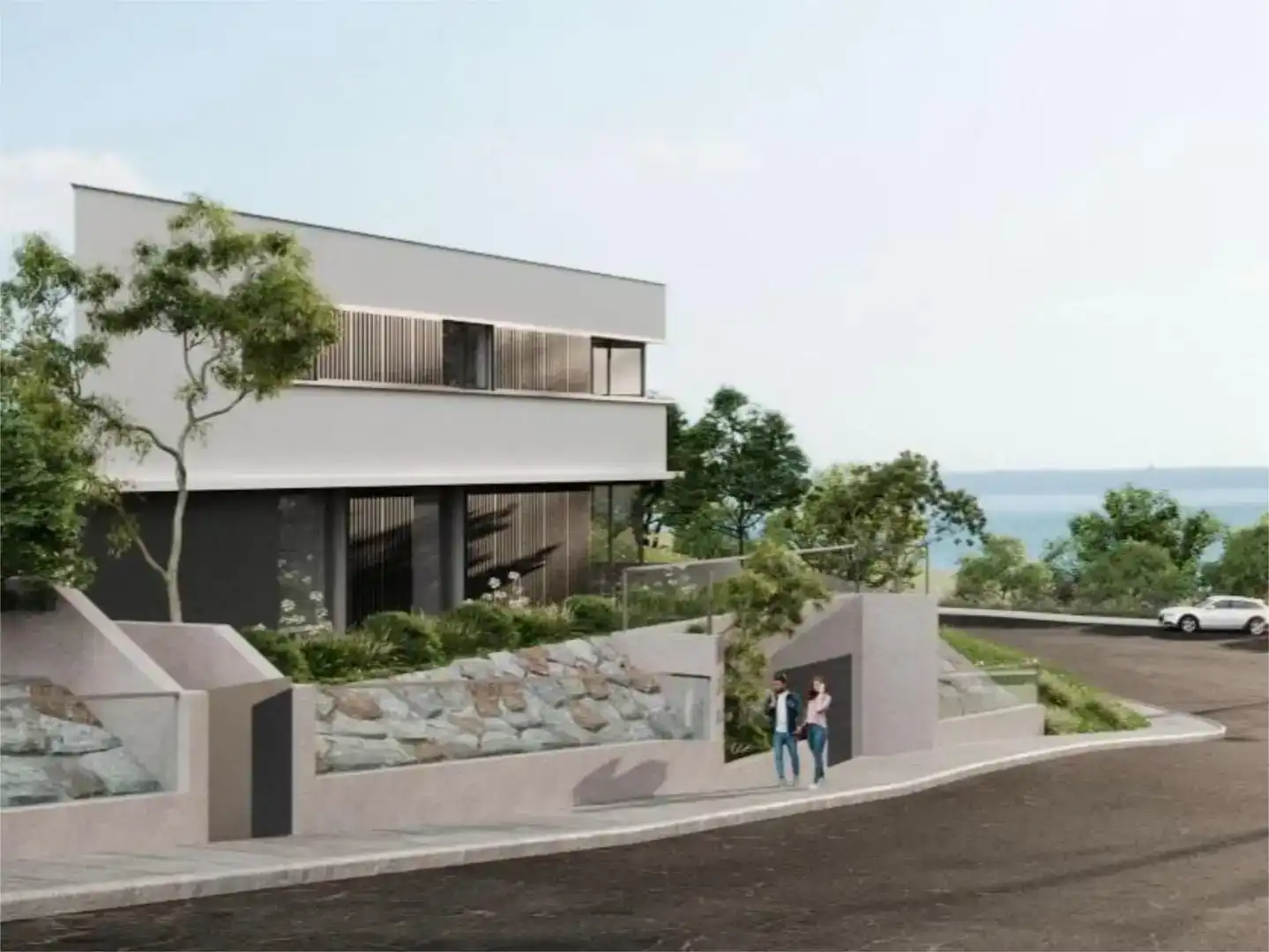 Vista exterior de Pis en venda en Premià de Dalt amb Aire condicionat, Piscina i Balcó