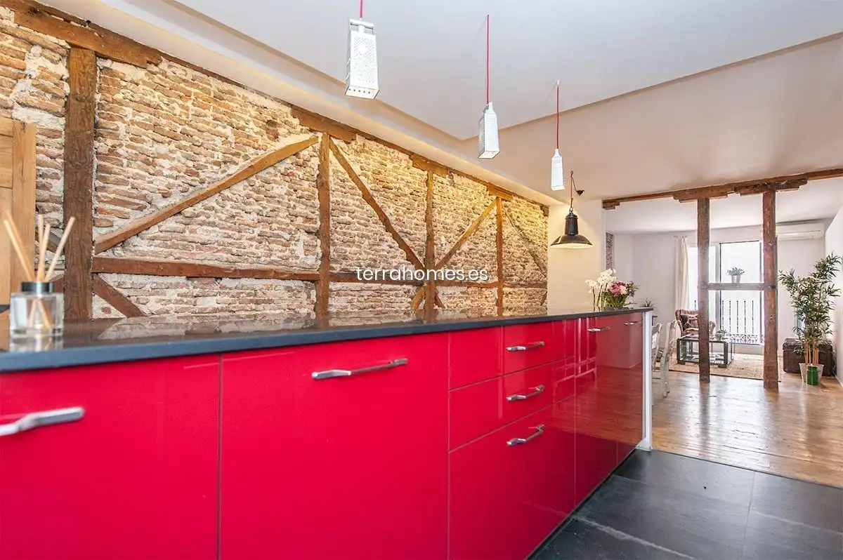 Cocina de Dúplex de alquiler en Madrid con Aire acondicionado, Calefacción y Amueblado