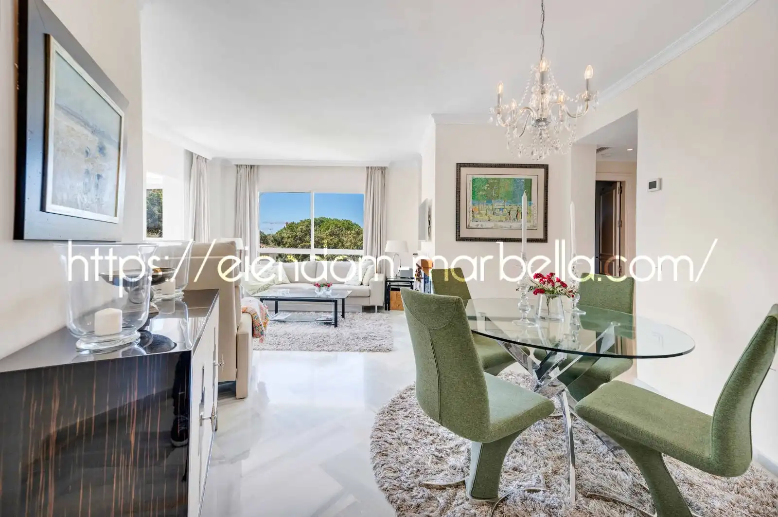 Dining room of Apartments for sale in Marbella  with Air Conditioner, Terrace and Furnished