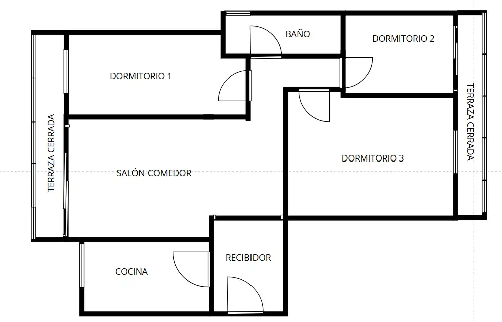 Wohnung zum Verkauf in Madrid mit Heizung, Terrasse und Möbliert