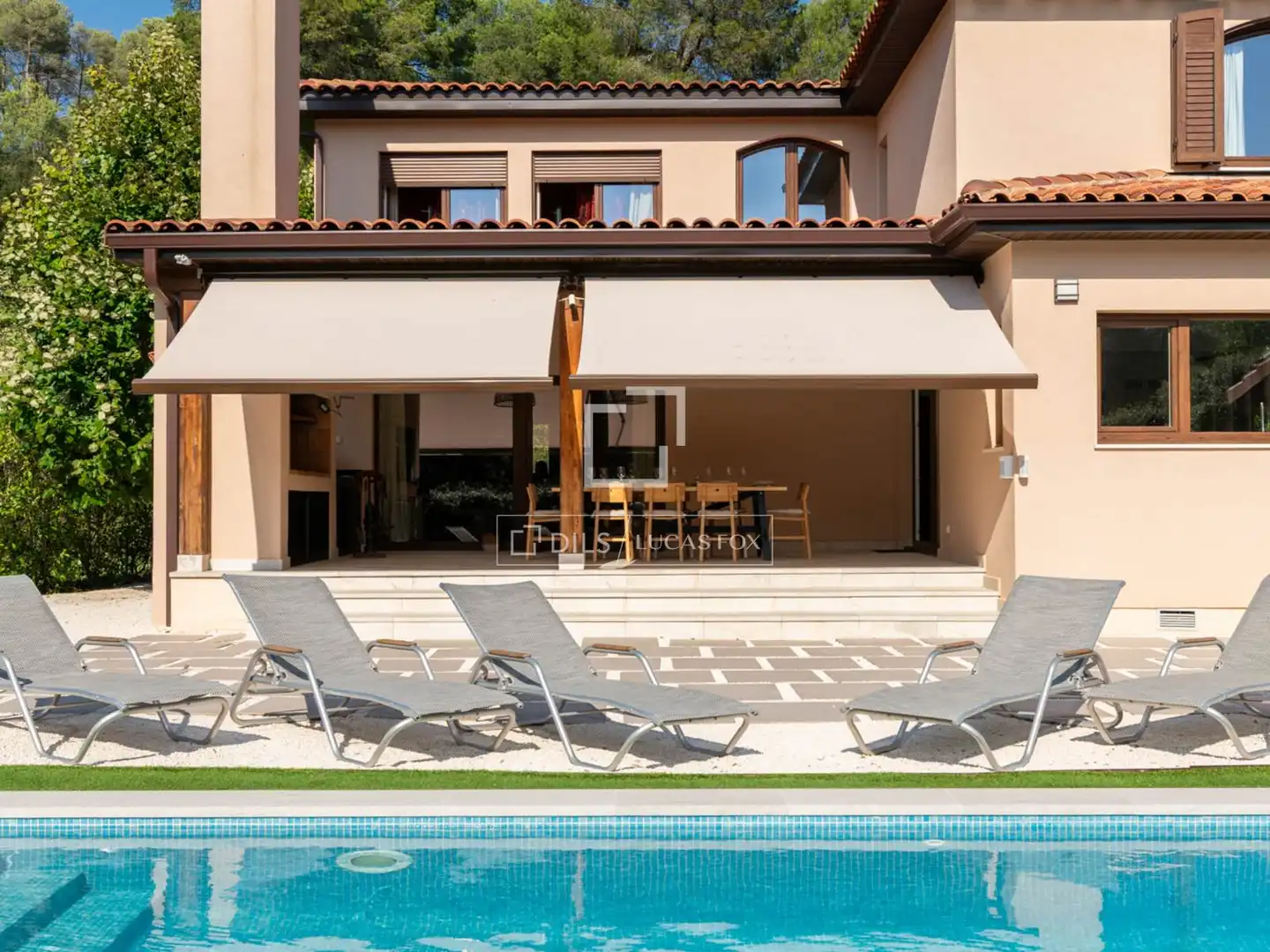 Garden of Houses for sale in Sant Cugat del Vallès  with Air Conditioner, Heating and Private garden