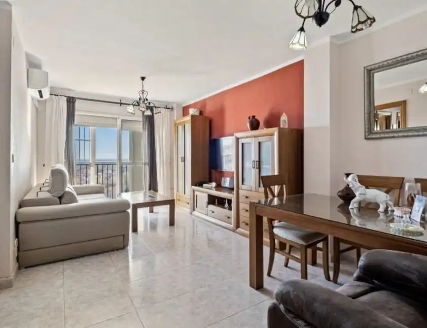 Sala de estar de Piso en venta en Málaga con Aire acondicionado, Terraza y Amueblado