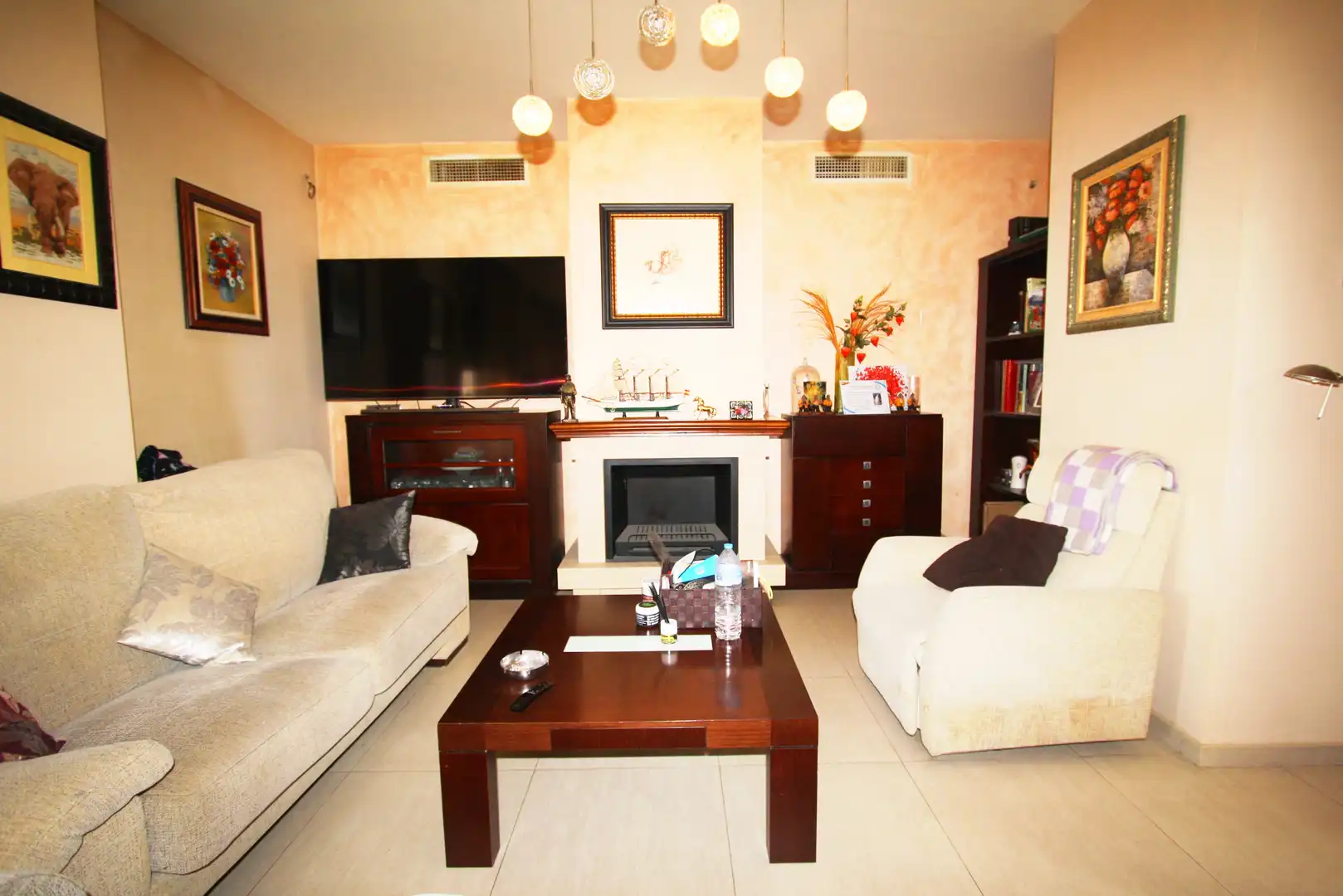 Living room of Houses for sale in Albacete  with Air Conditioner, Heating and Private garden