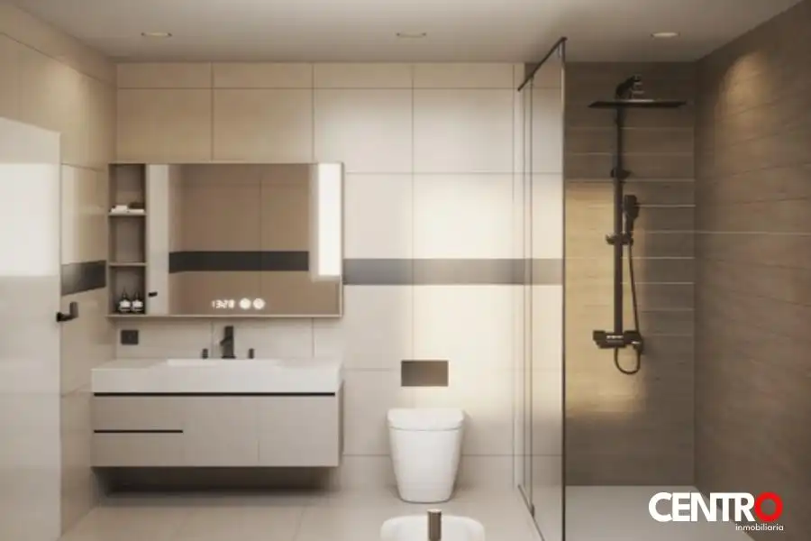 Badezimmer von Wohnung zum Verkauf in Cenes de la Vega mit Klimaanlage, Heizung und Privatgarten