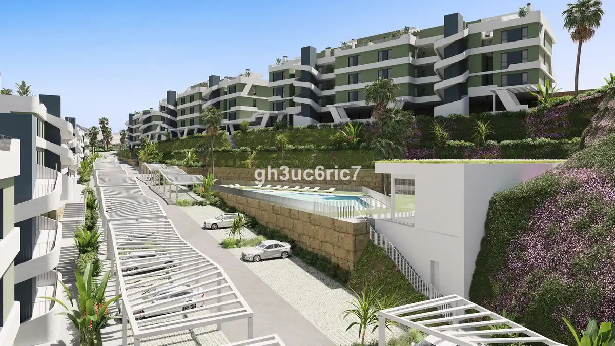 Außenansicht von Wohnungen zum Verkauf in Mijas mit Klimaanlage, Terrasse und Abstellraum
