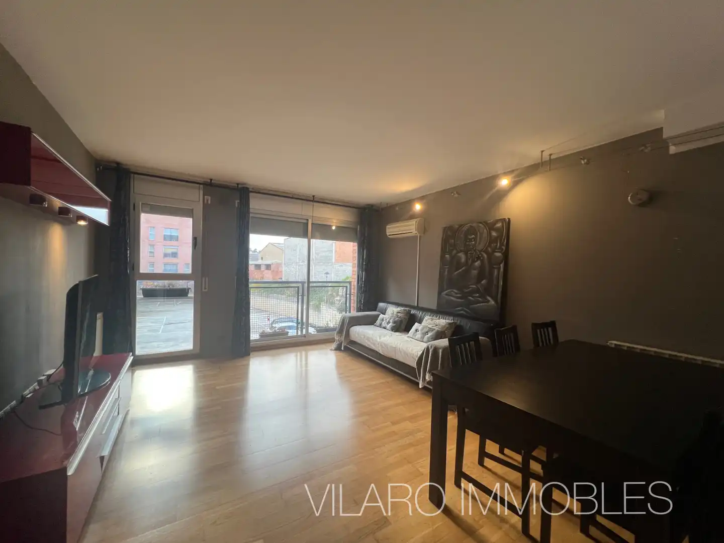 Sala de estar de Piso en venta en Sant Vicenç de Castellet con Aire acondicionado, Calefacción y Parquet