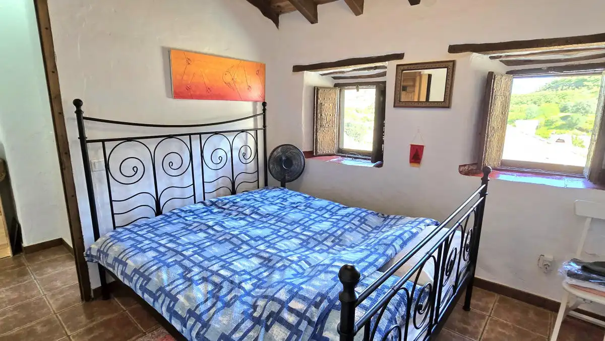 Bedroom of Detached homes for sale in Almáchar  with Air Conditioner, Terrace and Furnished