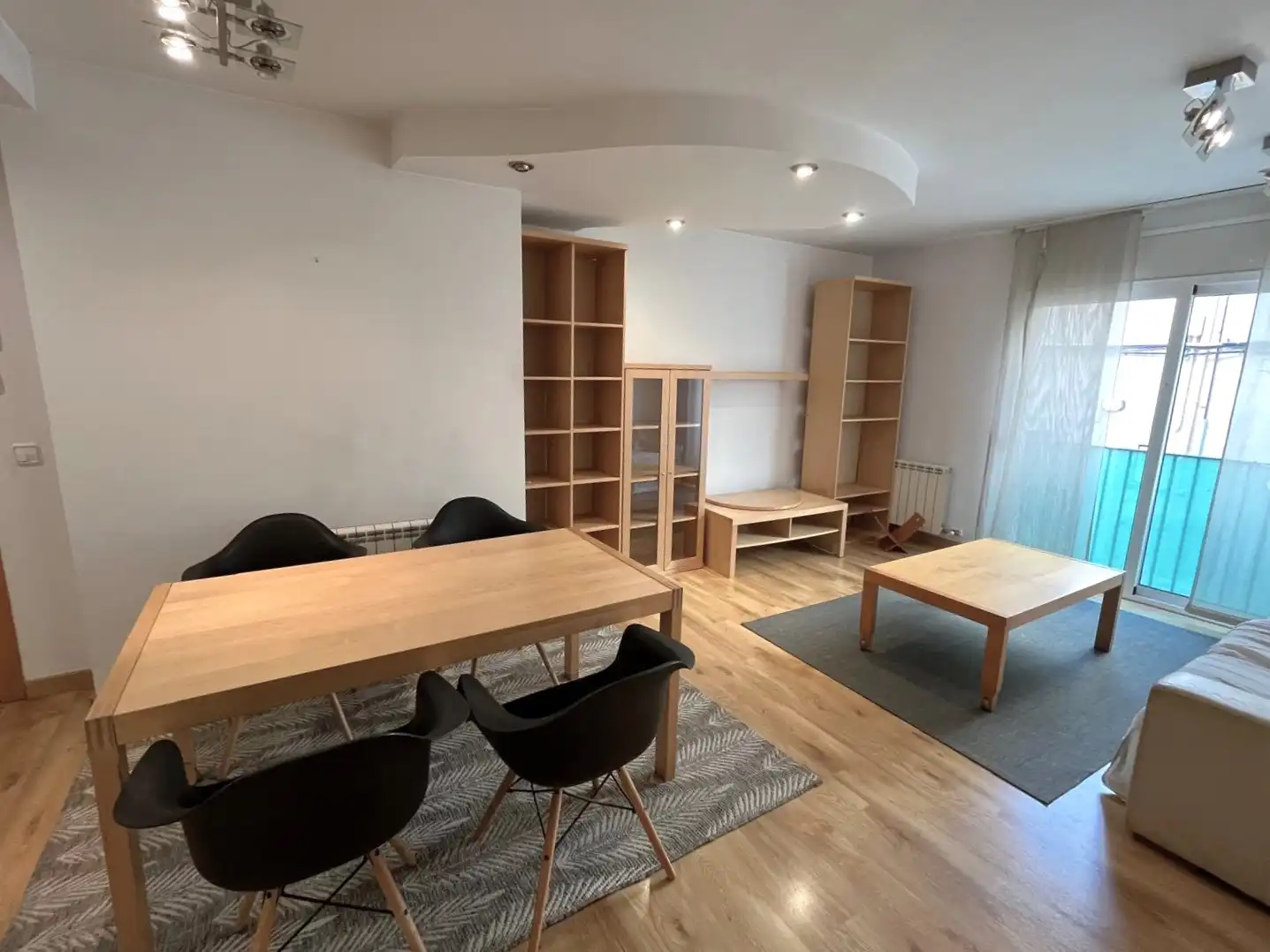 Living room of Flat for sale in Calonge i Sant Antoni  with Air Conditioner, Heating and Parquet flooring