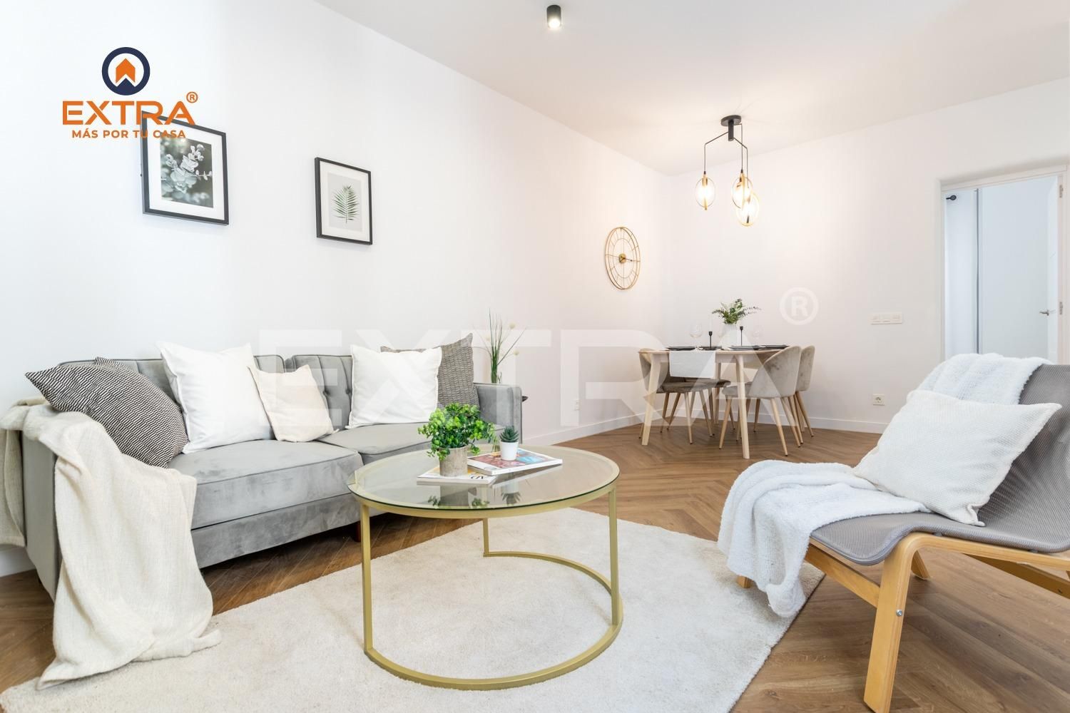 Living room of Flat for sale in  Madrid Capital  with Air Conditioner, Heating and Alarm