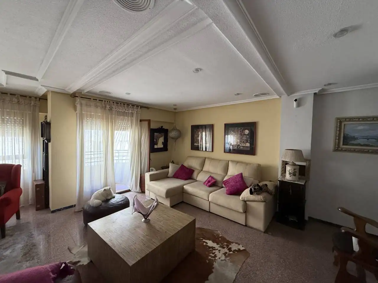 Sala de estar de Piso en venta en Elche / Elx con Aire acondicionado, Terraza y Trastero