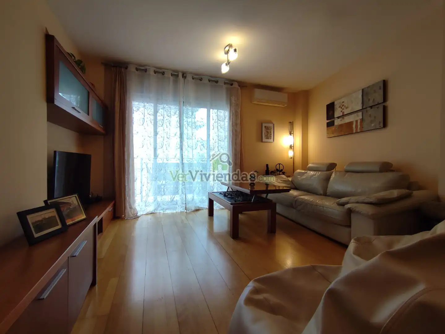 Sala de estar de Piso en venta en Barcelona con Aire acondicionado, Calefacción y Parquet