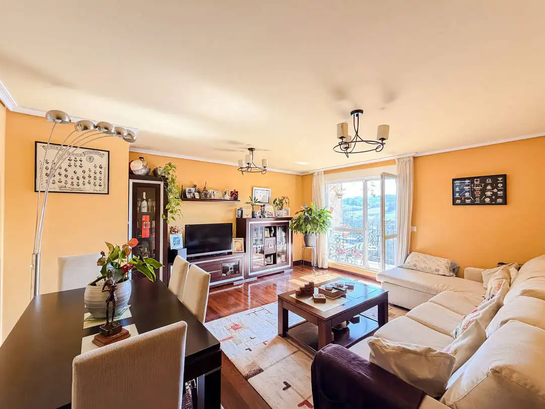 Sala de estar de Piso en venta en Santa Cruz de Bezana con Calefacción, Terraza y Trastero