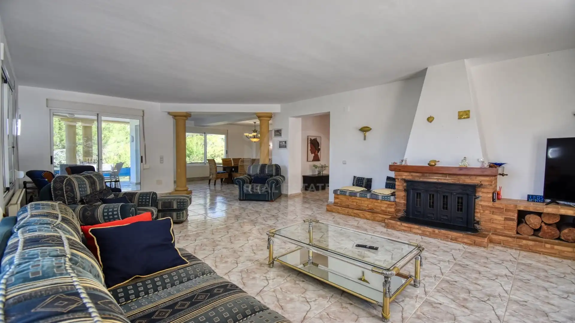 Sala d'estar de Casa o xalet en venda en Pedreguer amb Aire condicionat, Calefacció i Terrassa