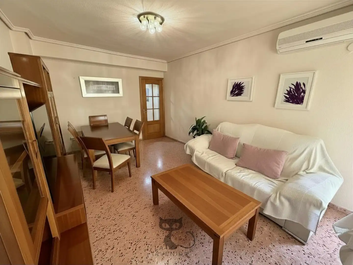 Wohnzimmer von Wohnungen zum Verkauf in Valencia mit Klimaanlage, Terrasse und Balkon