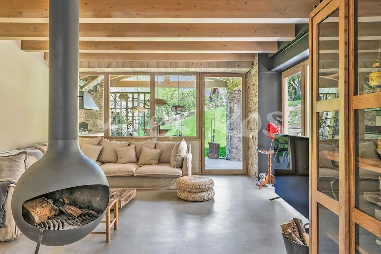 Sala de estar de Casa o chalet en venta en Ger con Calefacción y Jardín privado