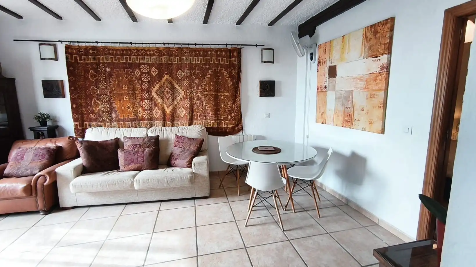 Sala d'estar de Apartament en venda en Mojácar amb Calefacció, Terrassa i Moblat