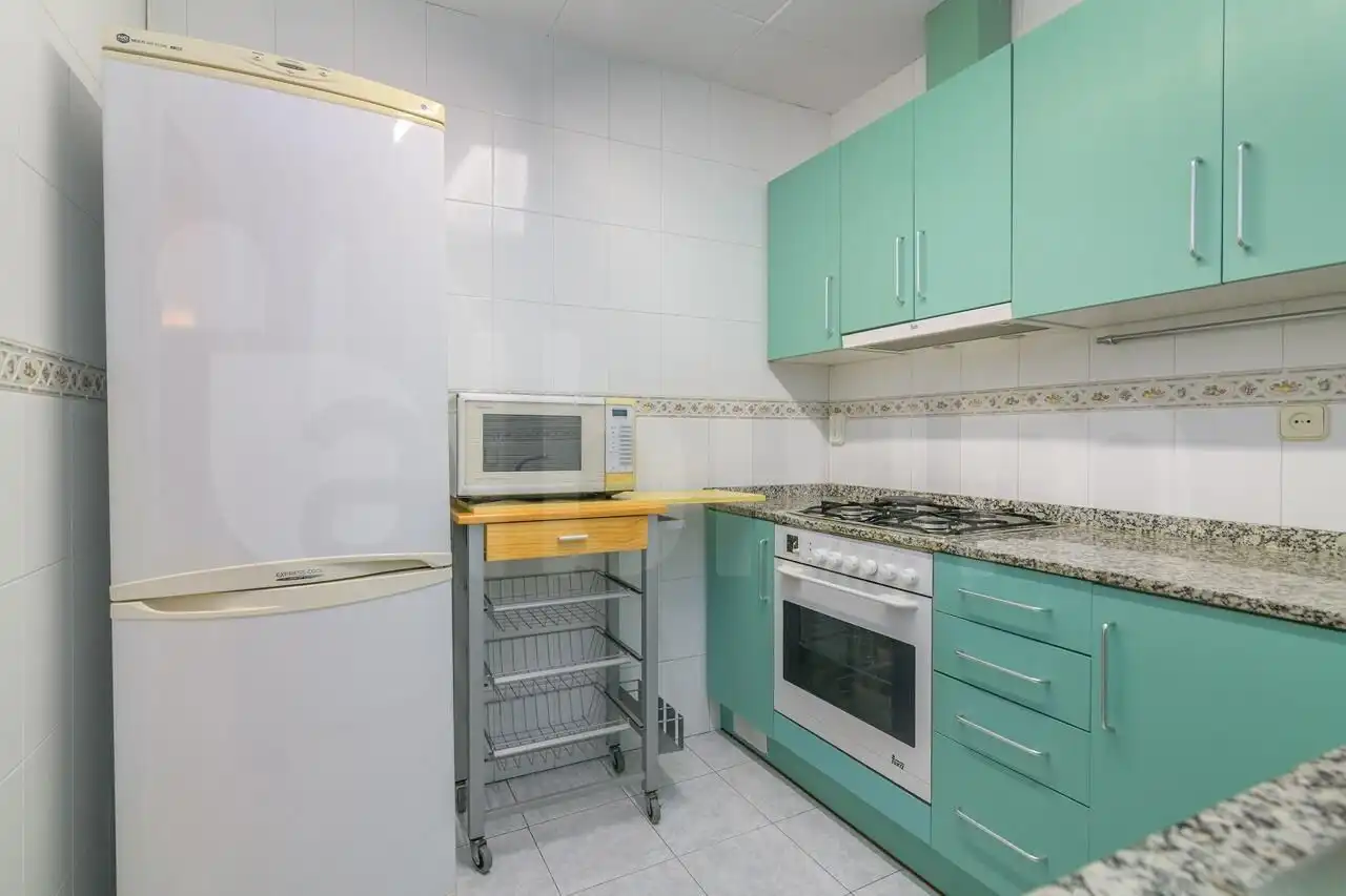 Küche von Wohnung zum Verkauf in Barcelona mit Heizung, Parkett und Terrasse