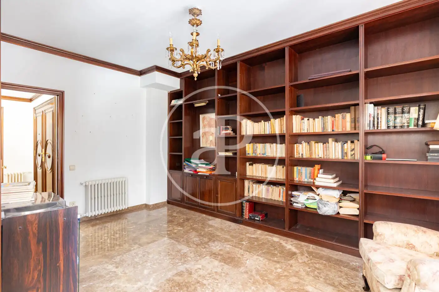 Sala de estar de Piso de alquiler en Barcelona con Calefacción, Jardín privado y Balcón